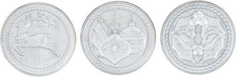 Nordic Ware Yuletide cookie stamps set of three designs for embossed cookies