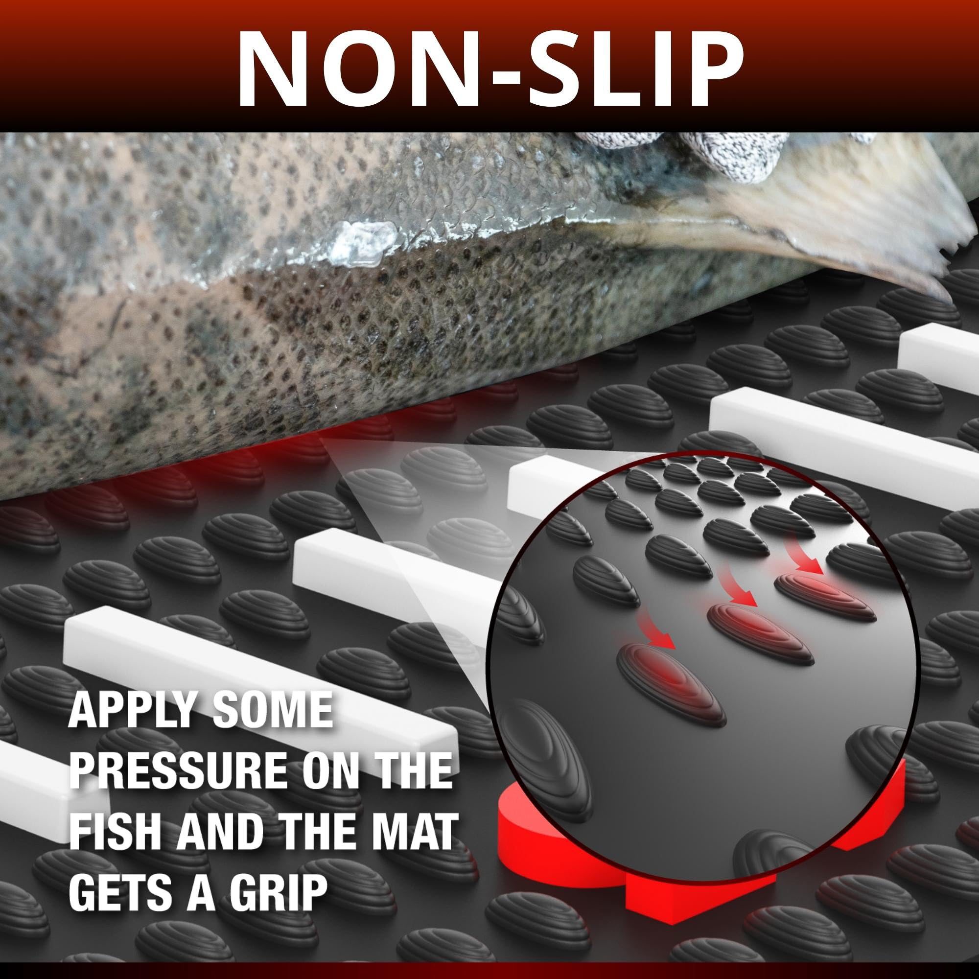 Nordmoose fish measuring ruler decals for quick sizing.