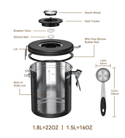 NORIRUN date tracker dial helps you monitor storage time for optimal freshness.