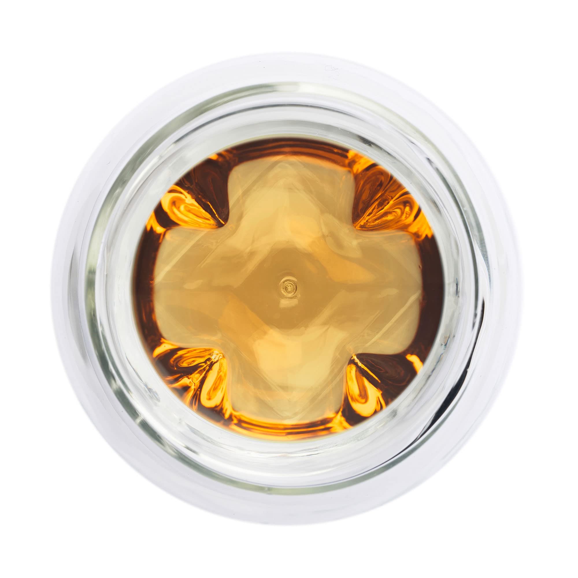NORLAN Whisky Glass inner protrusions design details for burn reduction