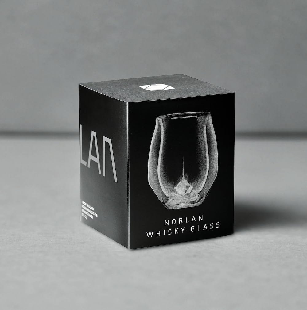 NORLAN Whisky Glass polishing cloth included for pristine presentation