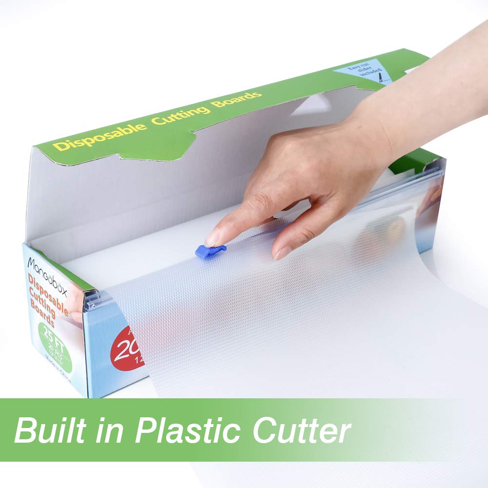Normal outdoor disposable cutting board roll used for camping and picnics.