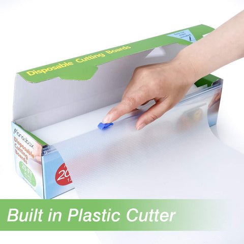 Normal outdoor disposable cutting board roll used for camping and picnics.