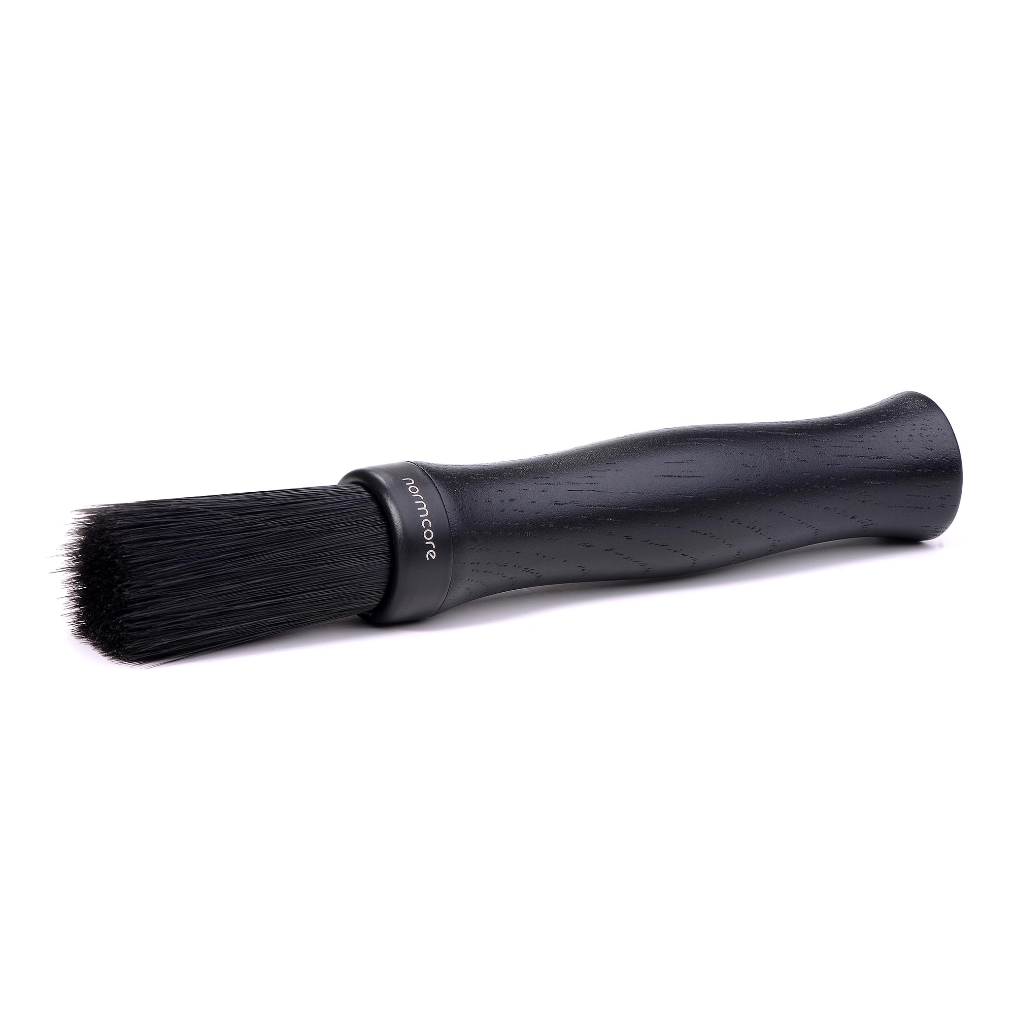 Normcore barista brush close-up shows PET bristles for flexible, eco-friendly cleaning