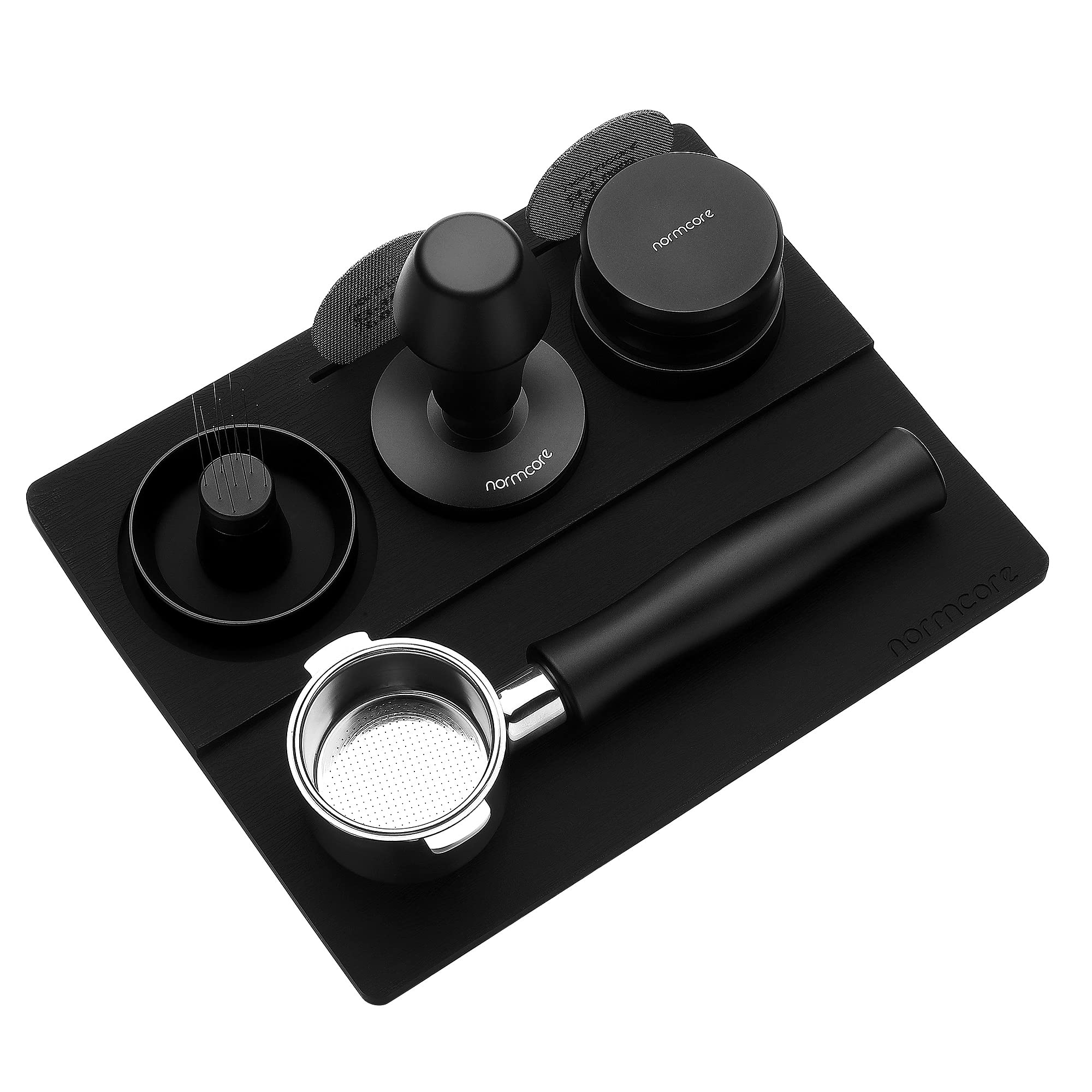 Normcore tamp mat complements the coffee tamper kit for organized tools