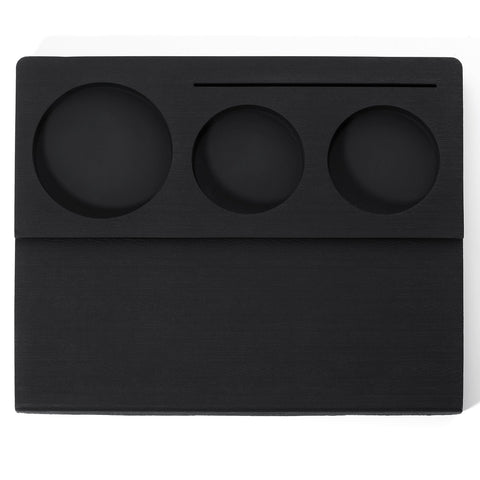 Normcore distributor slot organizes accessories within easy reach