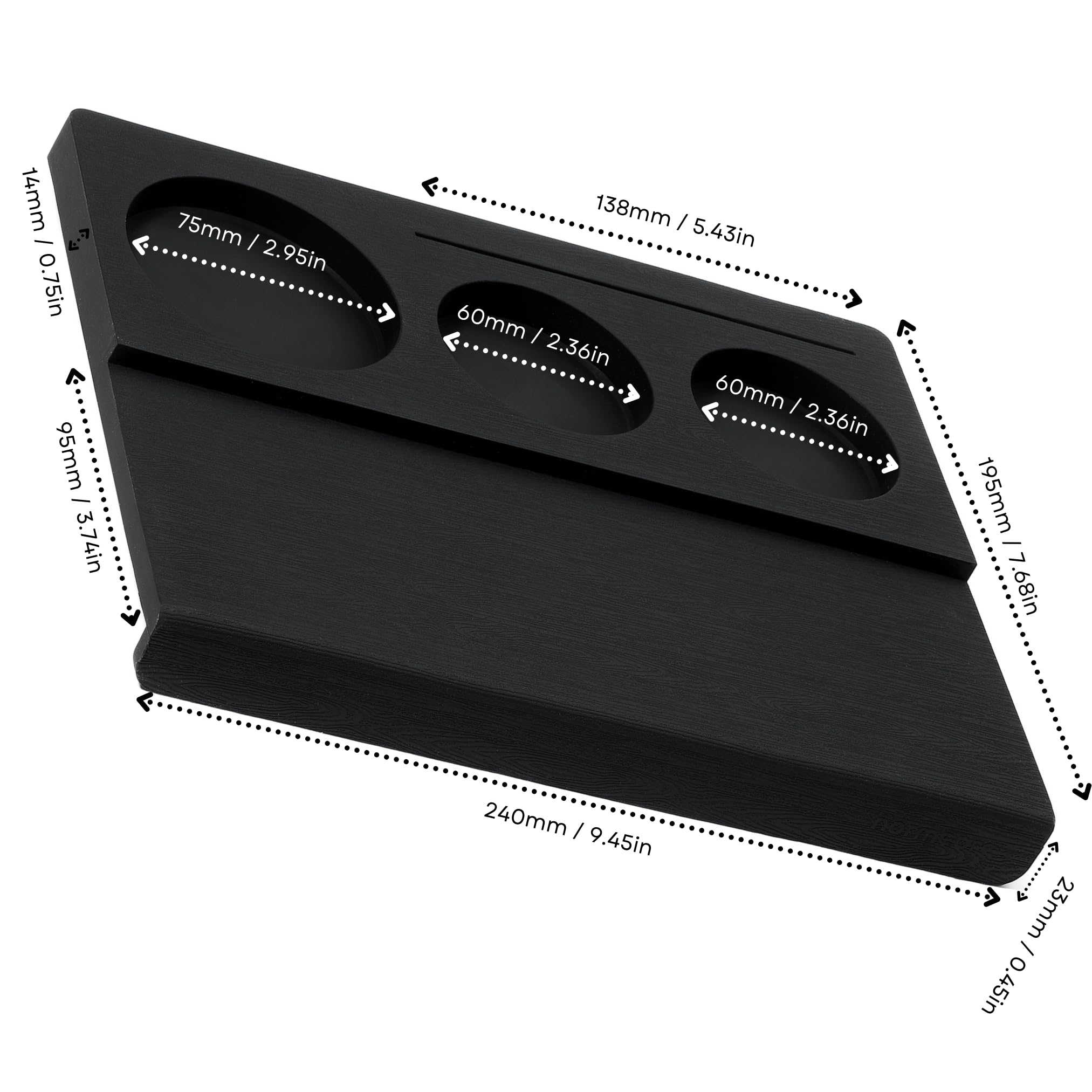 Normcore corner tamping mat supports 51–58 mm portafilters daily use