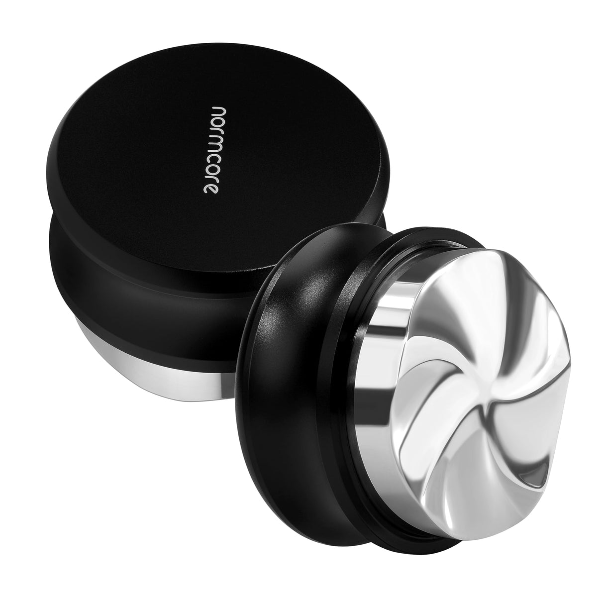 Normcore gravity distributor close-up of the 5-blade base for even coffee grounds