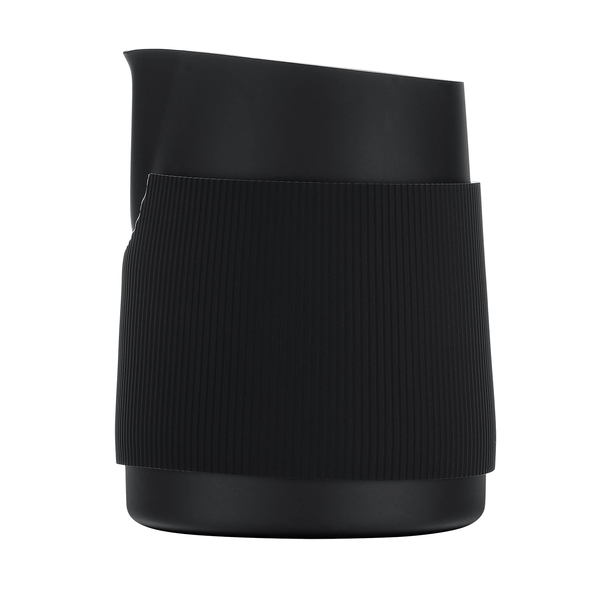 Normcore handleless milk pitcher round spout highlights accurate spout for cappuccinos.