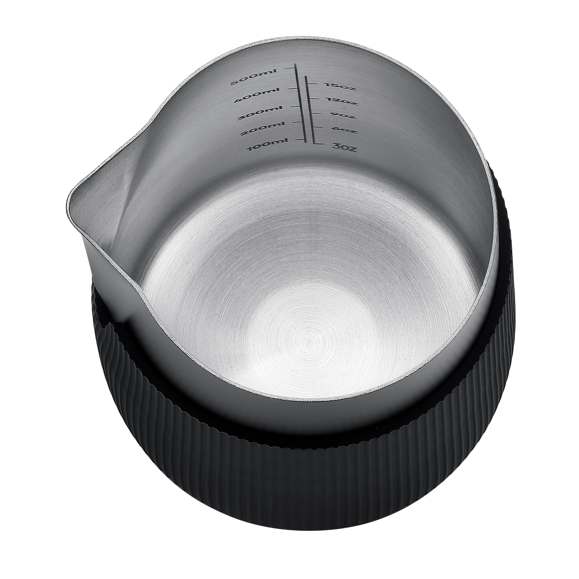 Normcore 600ml capacity pitcher ideal for larger lattes.