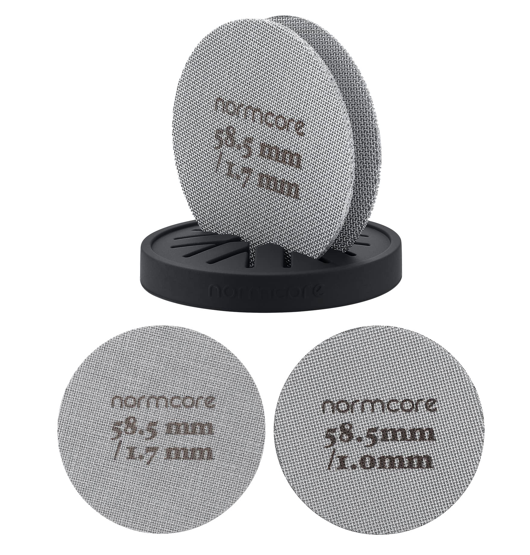 Normcore puck screen stand for 58.5mm espresso fit and even water flow.