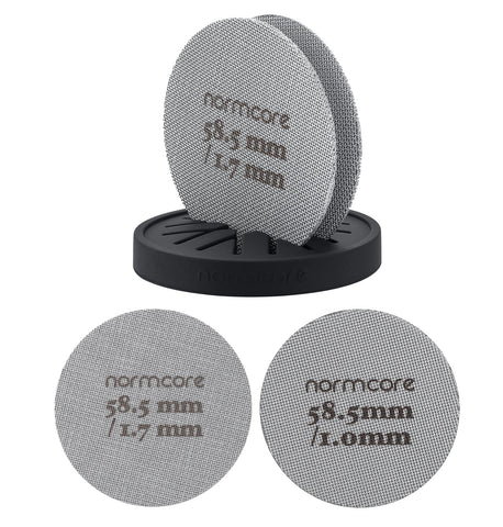 Normcore puck screen stand for 58.5mm espresso fit and even water flow.