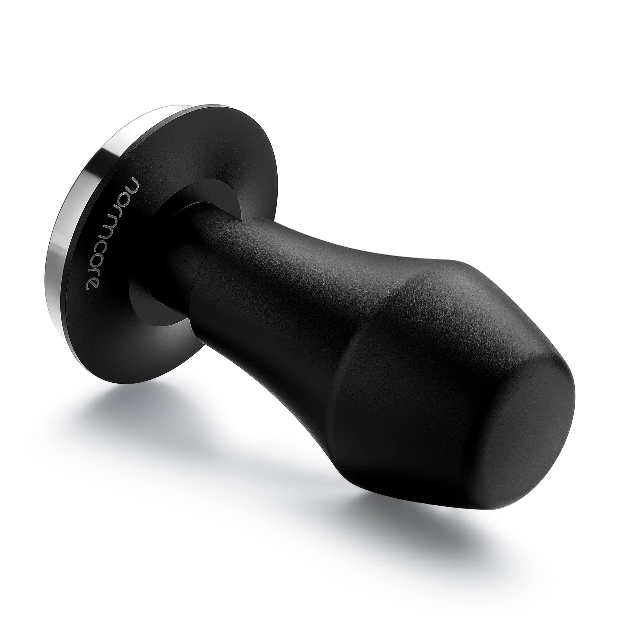 Normcore spring-loaded tamper close-up showing interchangeable springs