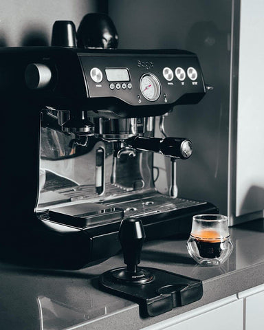 Normcore tamper with 25lb spring balances tamping force