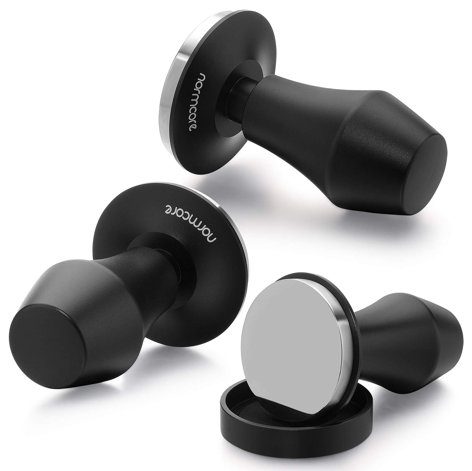 Normcore tamper central shaft guides even pressure on the grounds