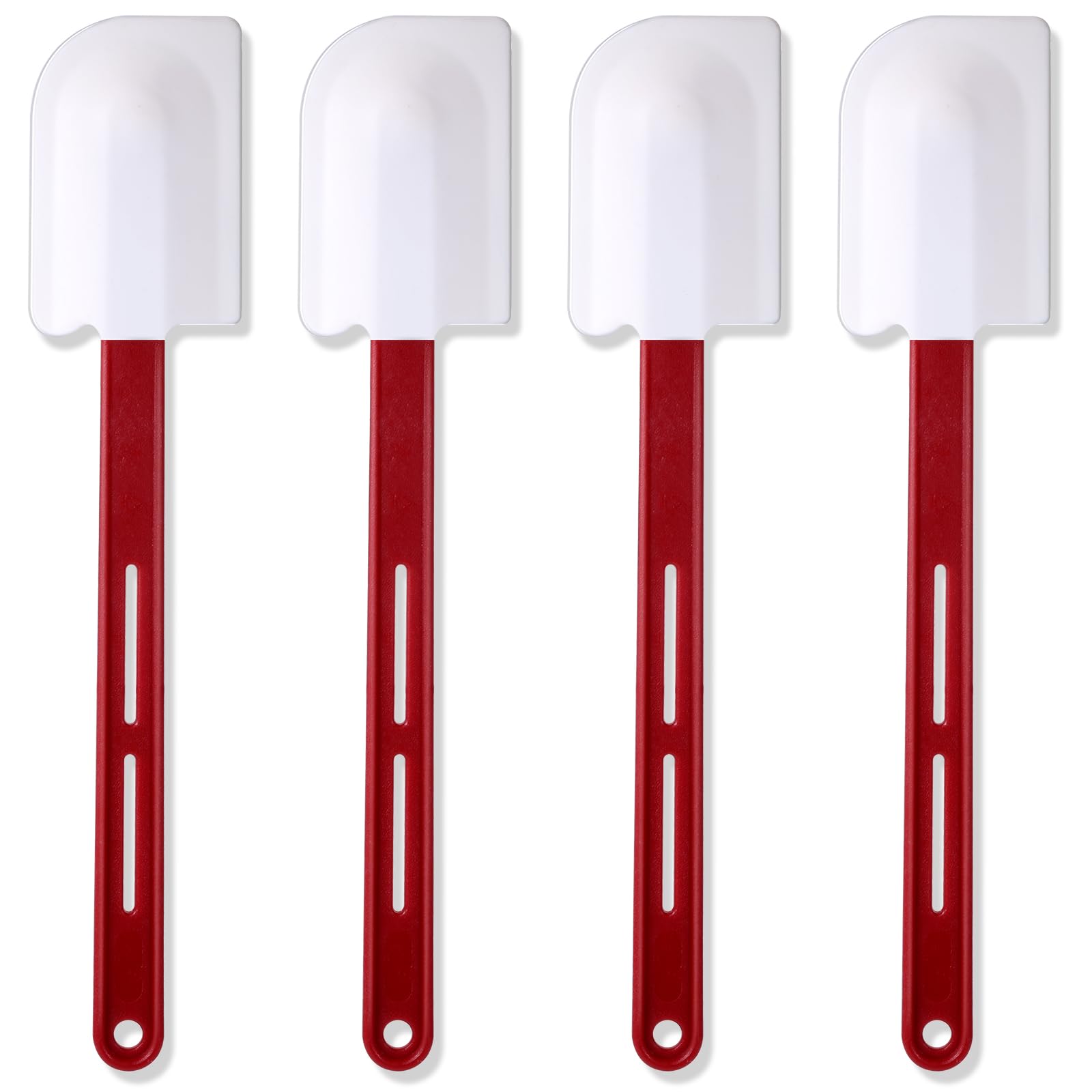 Norme four-piece spatula set with silicone heads for versatile cooking.