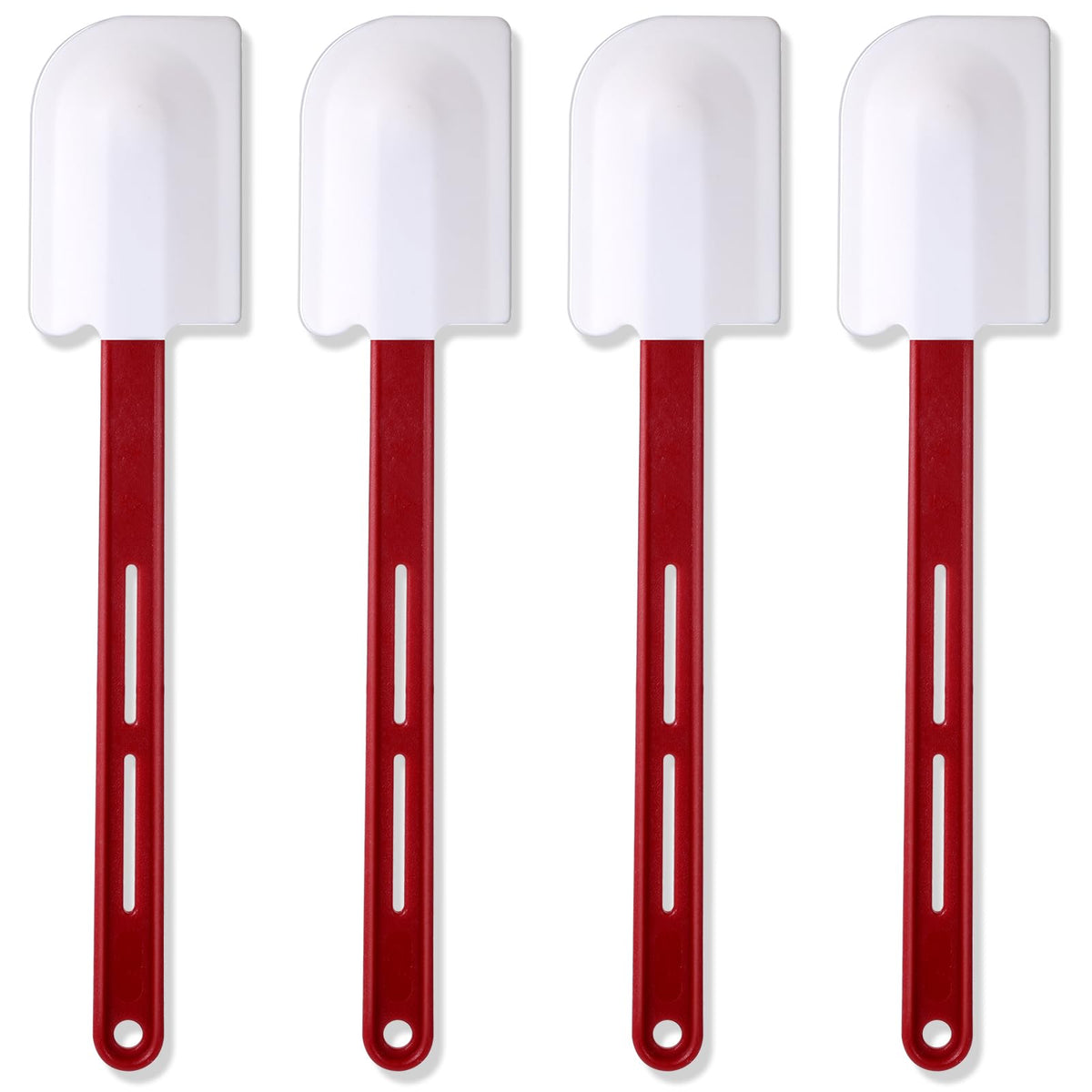 Norme four-piece spatula set with silicone heads for versatile cooking.