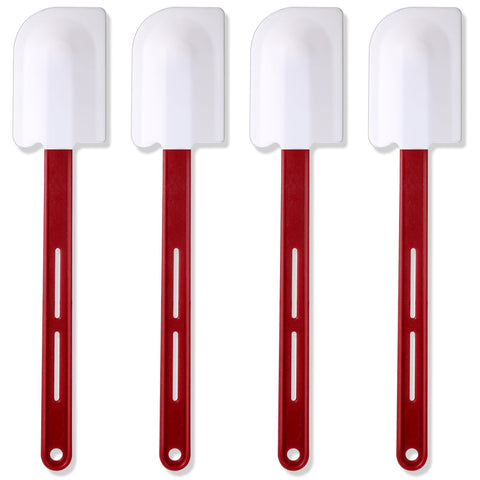 Norme four-piece spatula set with silicone heads for versatile cooking.