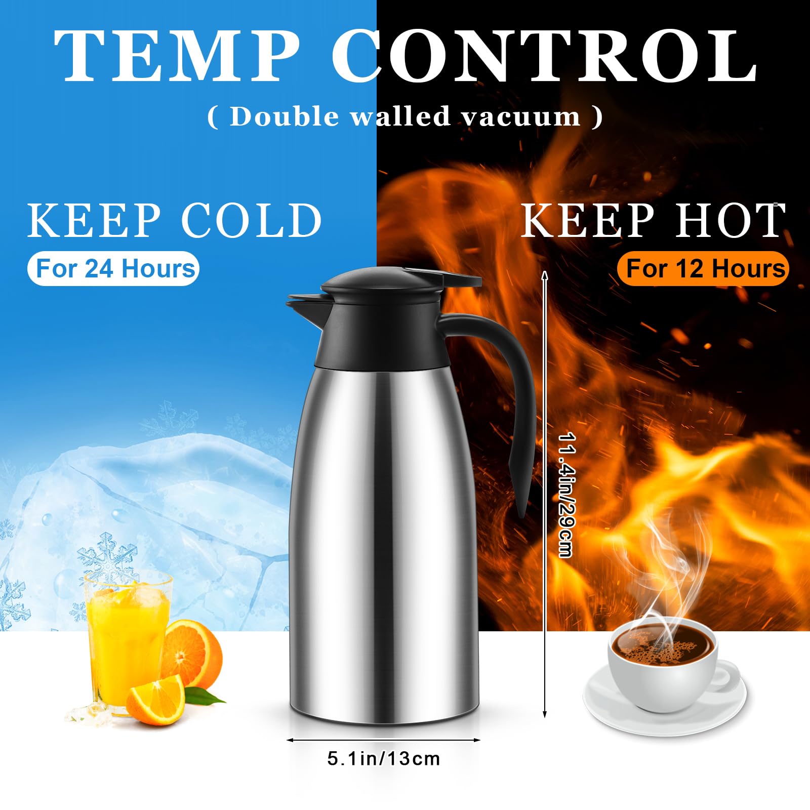 Norme carafe pour spout in one-hand operation for easy serving