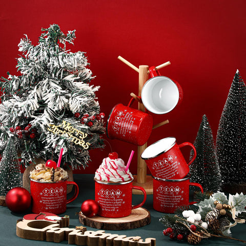 Norme durable office mug in red, suitable for indoor and outdoor use.