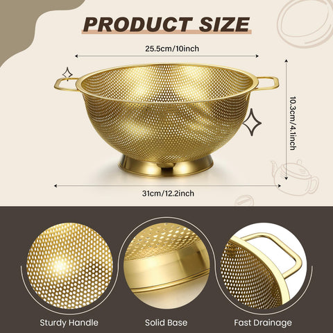 Norme gold 8cm fine mesh strainer for delicate rinsing of berries.
