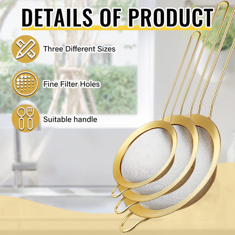 Norme gold kitchen set in use for efficient rinsing and draining.