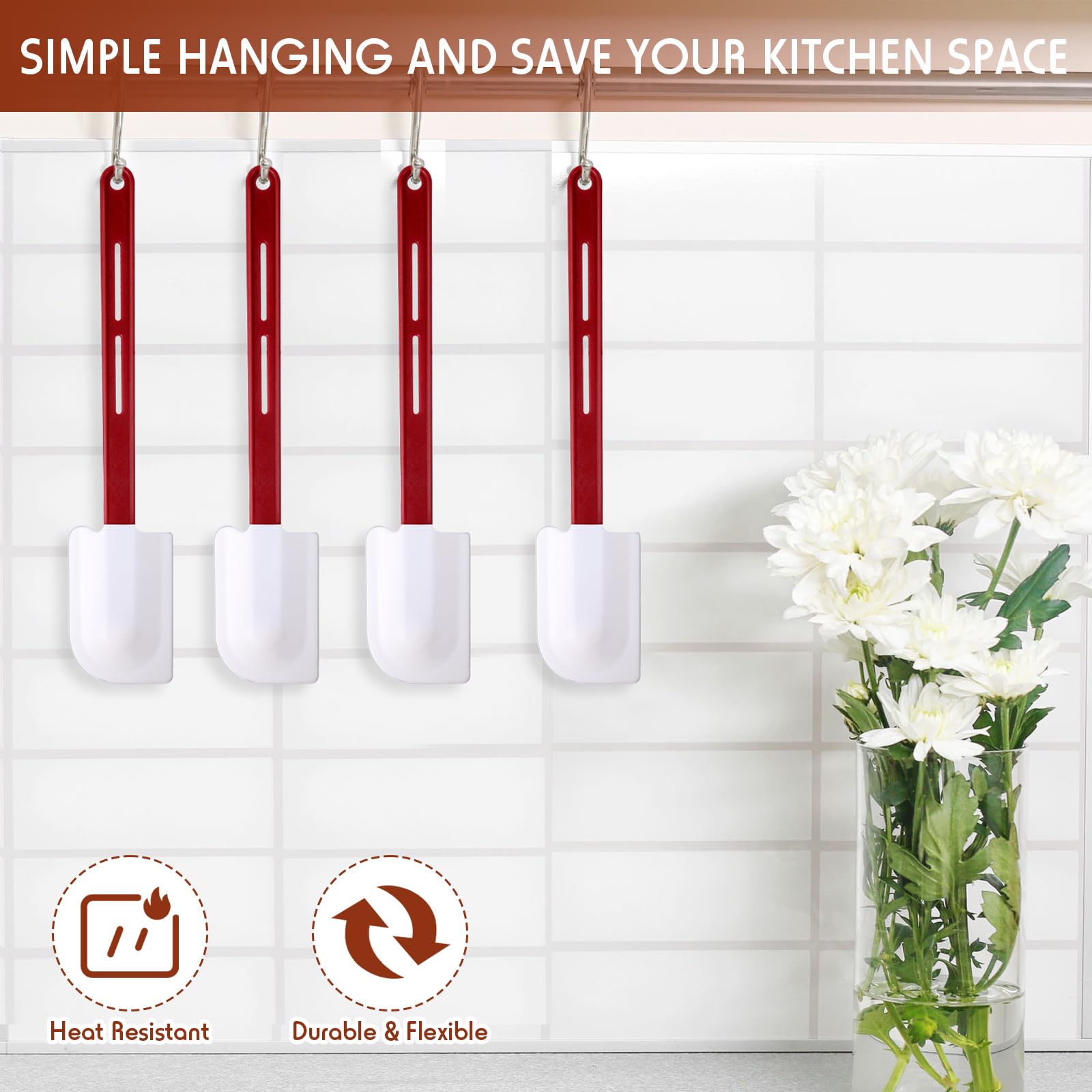 Norme nylon-handle spatula; heat-resistant and sturdy for hot pots.