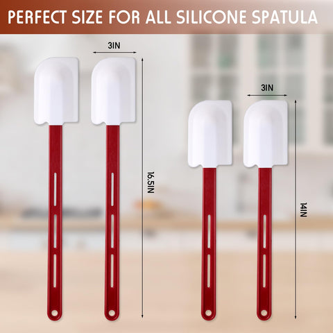 Norme silicone spatula 14-inch design B with heat resistance ideal for high-heat cooking.