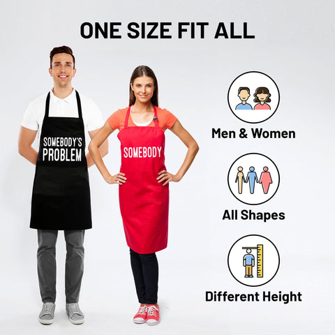 Norpaz outdoor BBQ apron protects clothing during grilling and splatters.
