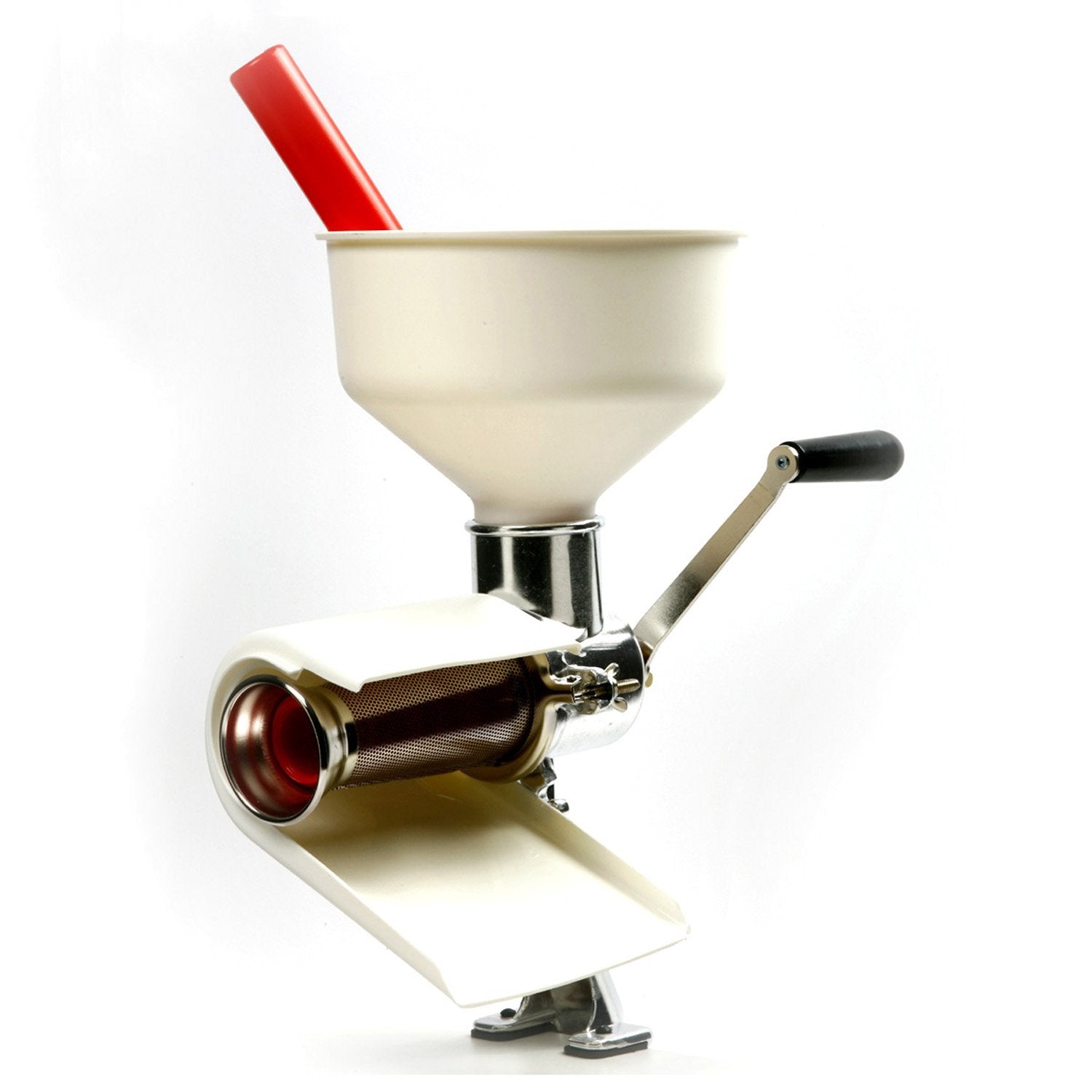 Norpro 1951 Sauce Master dimensions shown for compact storage.