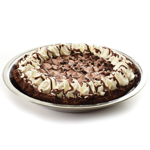 Norpro 3811 pie pan bottom crust browning to a nicely colored finish.