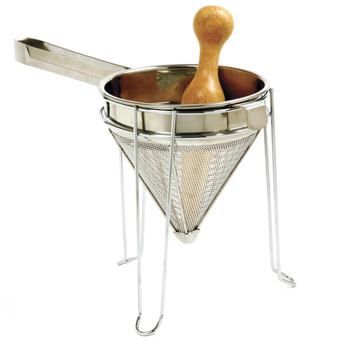 Norpro 642 stainless steel chinois with stand for smooth stocks and silky sauces