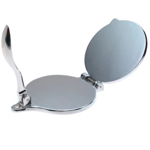 Norpro 6-inch tortilla press with dough ball ready to press for fast homemade tortillas.