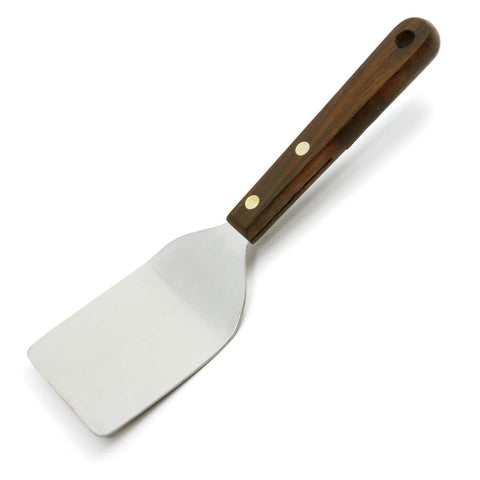 Norpro 8 inch spatula with stainless steel blade and wood handle for smooth flipping