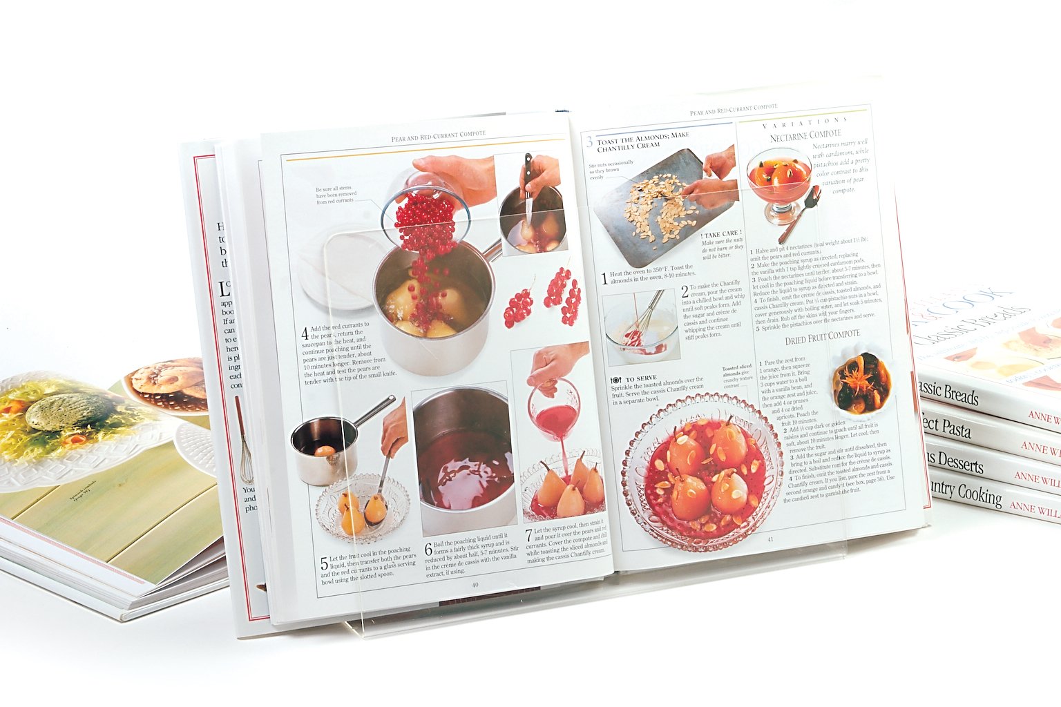 Norpro holder saves counter space during meal prep on the counter.