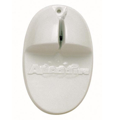 Norpro Aladdin Knife Sharpener mounted on a knife block for easy sharpening during prep