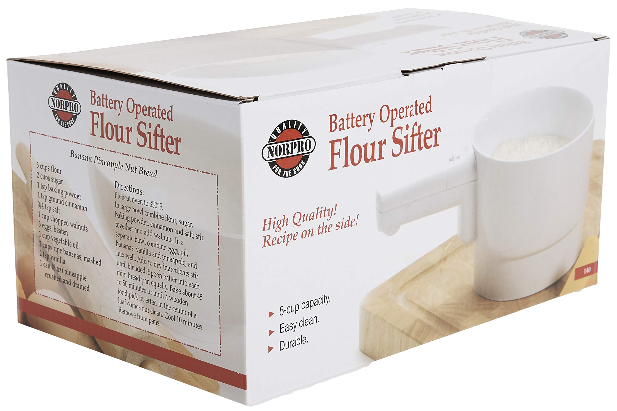 Norpro sifter is easy to clean after baking.