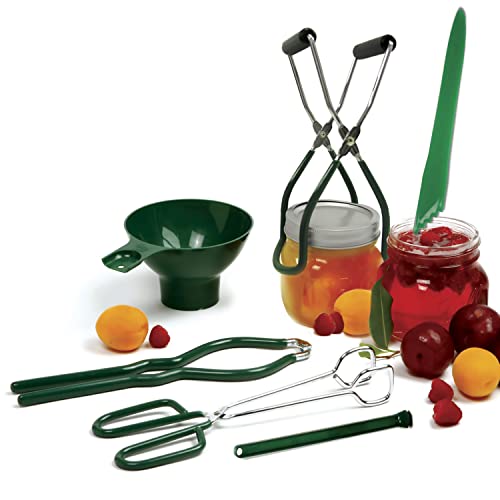 Norpro canning and dehydrating setup in action on the counter.