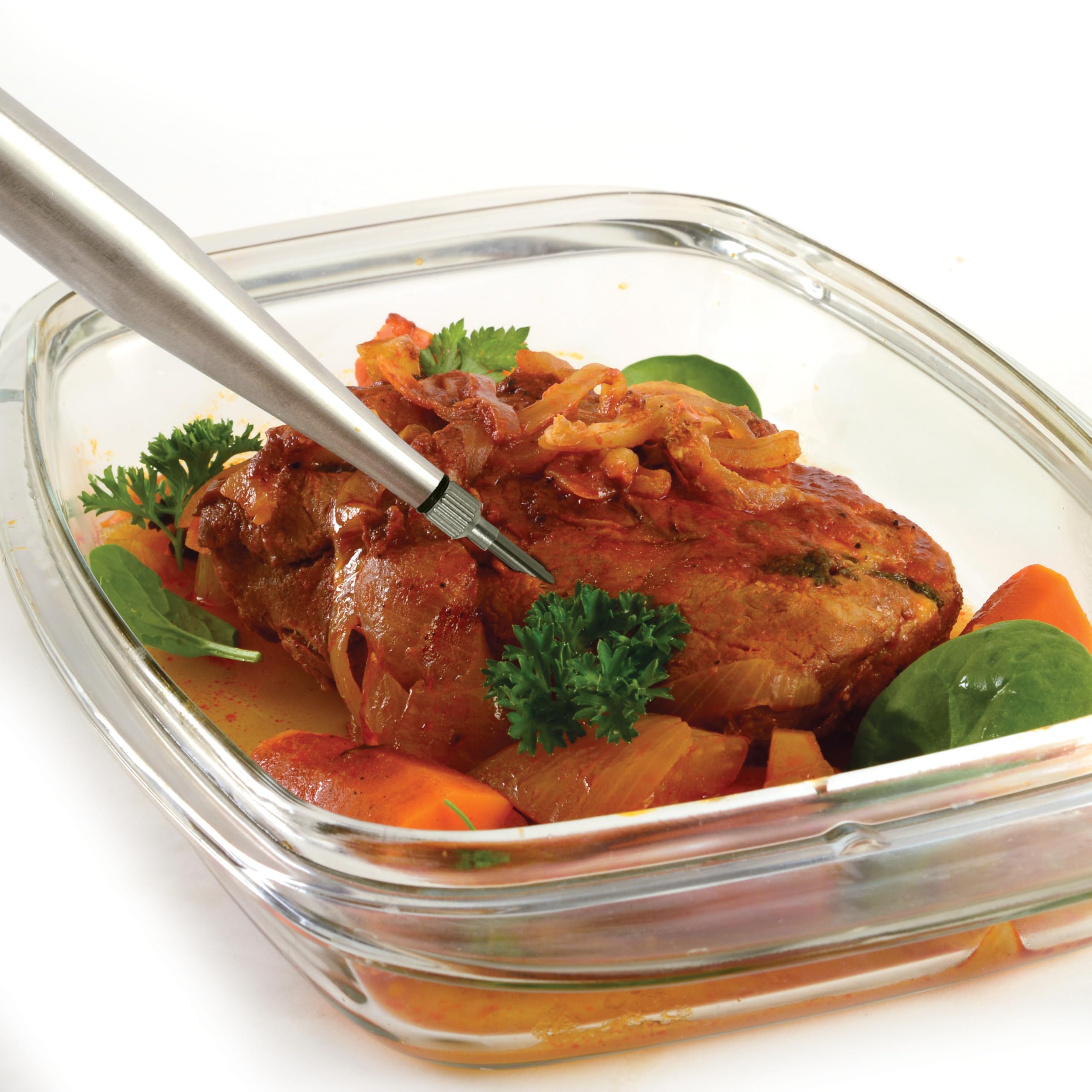 Baster measures 11x2x2 inches for precise portioning.