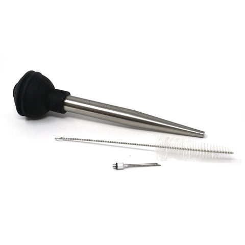Norpro deluxe baster needle injects flavorful juices into roasts.