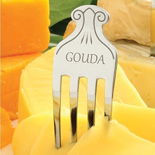 Norpro gouda marker keeps rind and texture info visible on platters