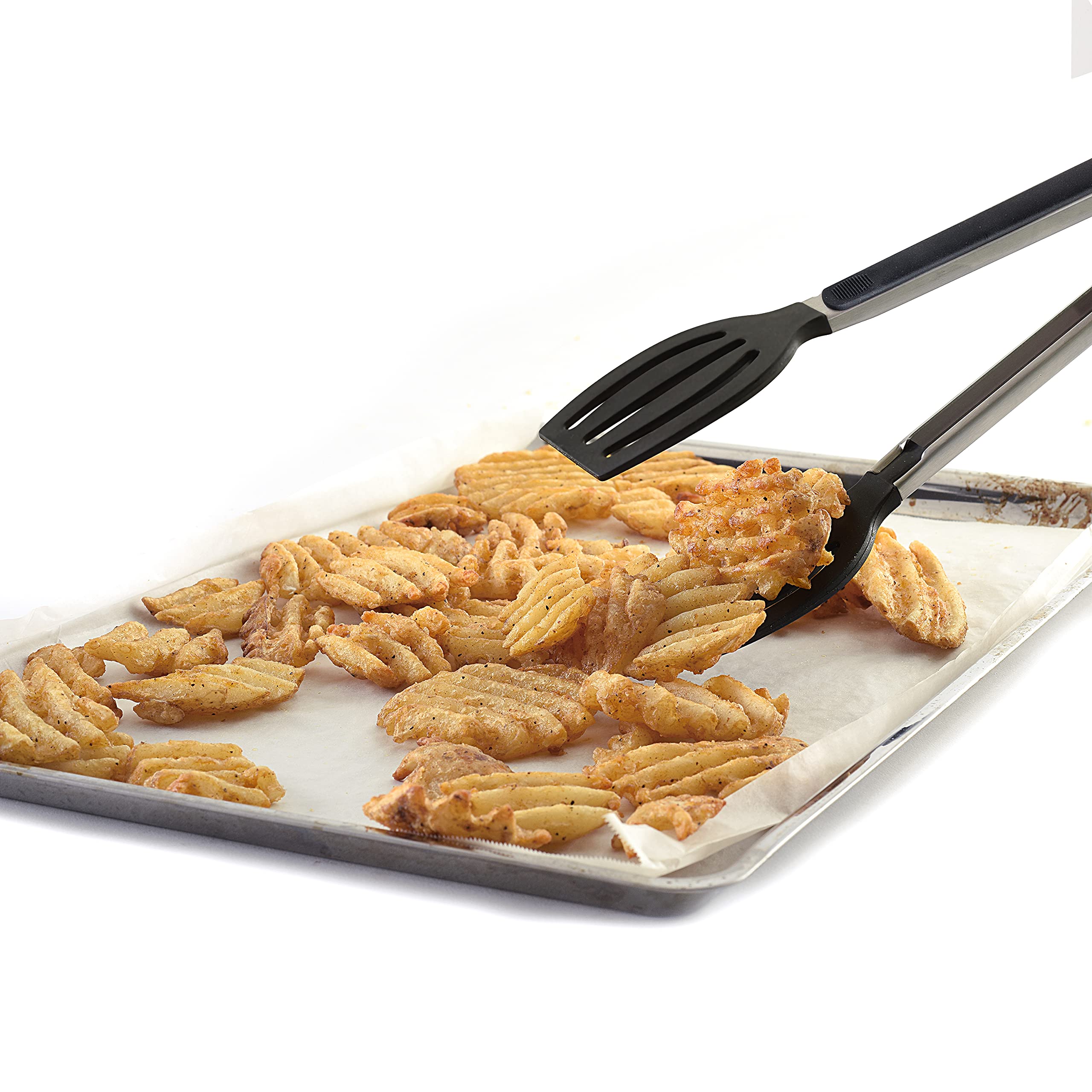 Norpro Grip-EZ durable stainless steel and silicone head design.