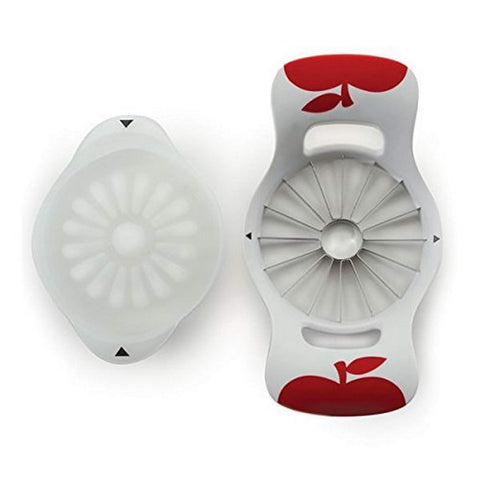 Norpro Grip-Ez wedger top view showing sixteen wedges for even slicing