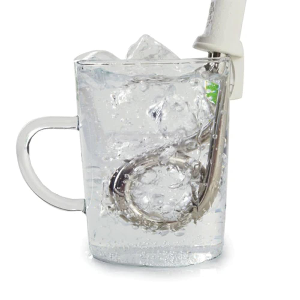 Norpro immersion heater heating coffee to a quick, comforting hot drink.
