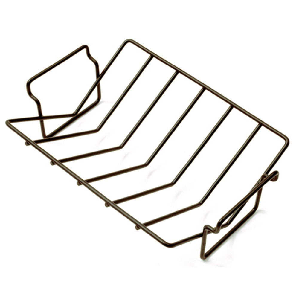 Norpro nonstick roasting rack, 13x10 inches, for easy food release.