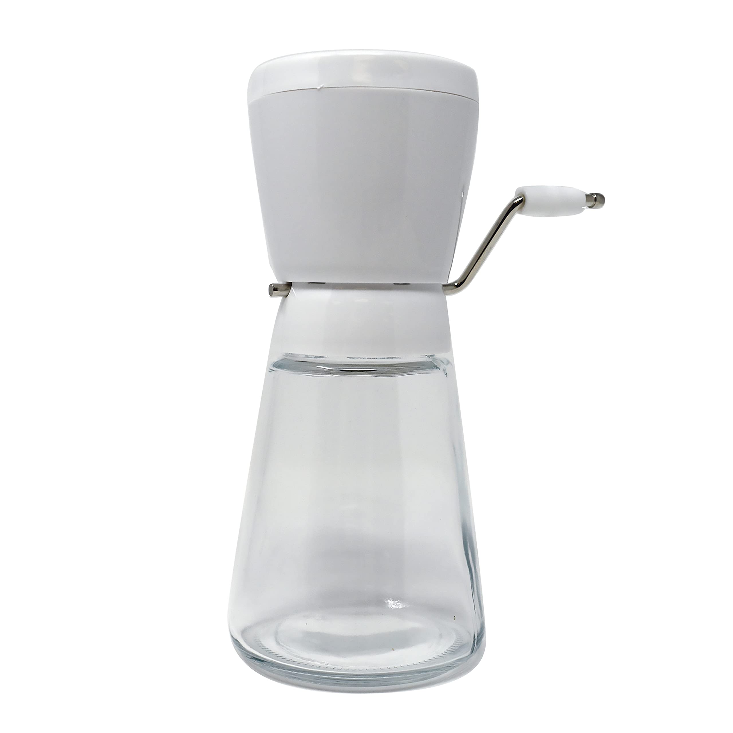 Norpro Nut/Topping Chopper hopper in action for fast nut chopping