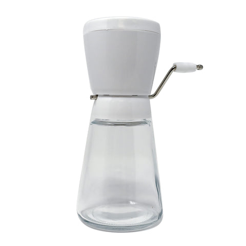 Norpro Nut/Topping Chopper hopper in action for fast nut chopping