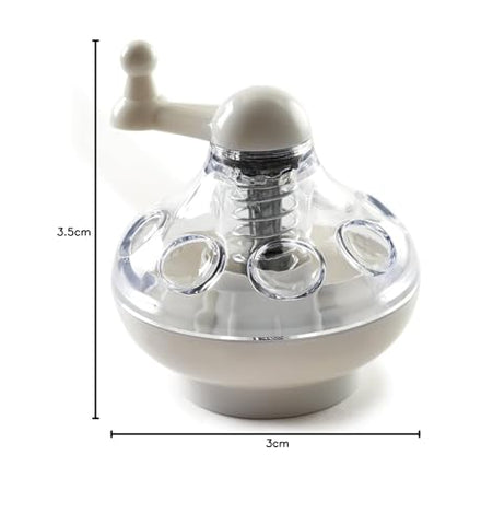 Norpro Nutmeg Grinder measures 3.5 inches tall for compact countertop use.