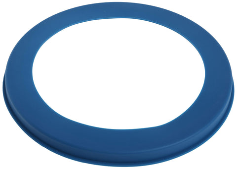 Norpro Pie Crust Shield blue during baking for even center doneness