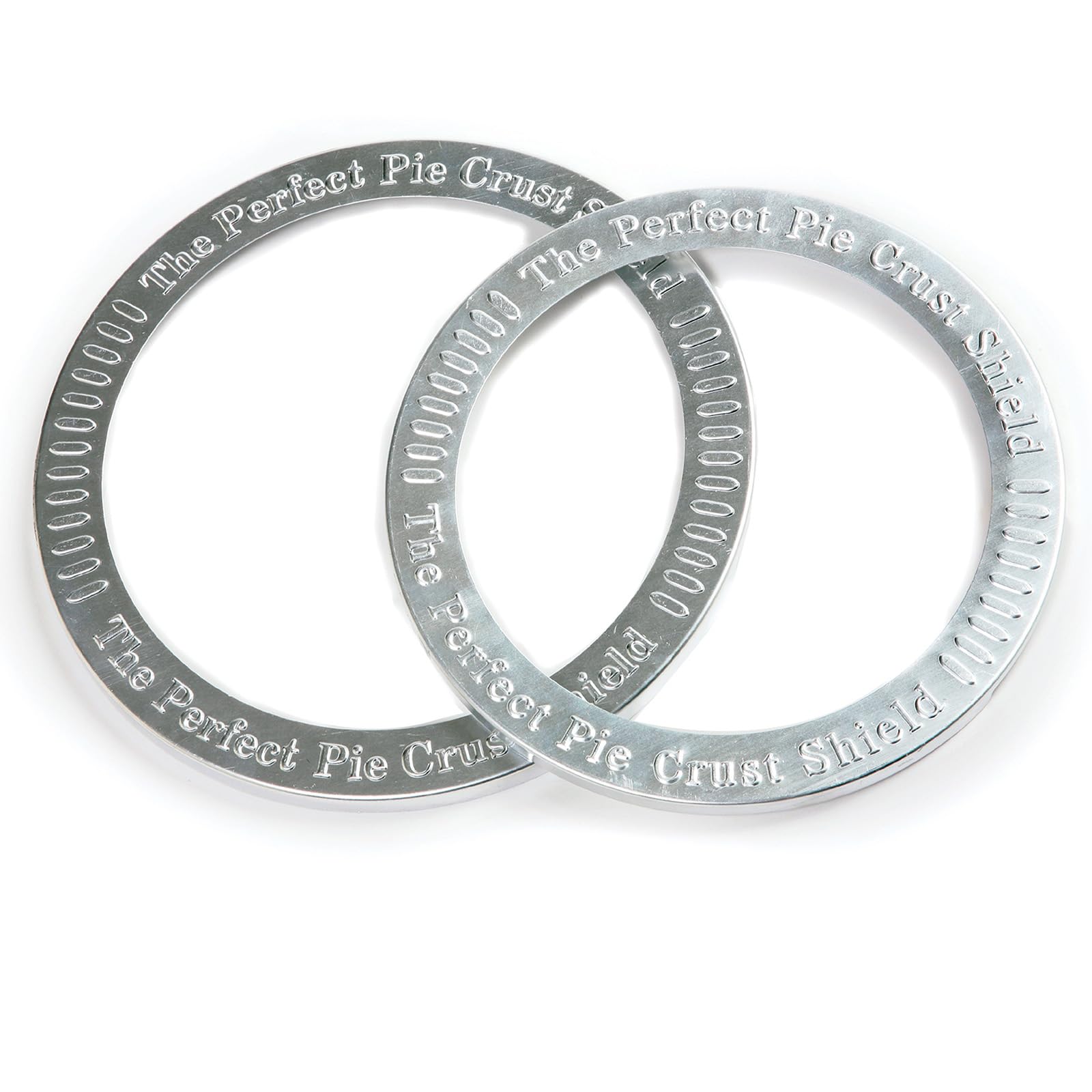 Norpro aluminum shield is reusable and easy to hand wash after baking